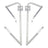 PR315500-LH +PR315500-RH Attic Ladder Hinge Arm Left+Right For Louisville Ladder