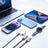 1.2M Data Cable 3-in-2 Charging Cable Multi Charging Cable Cord Charger Cable