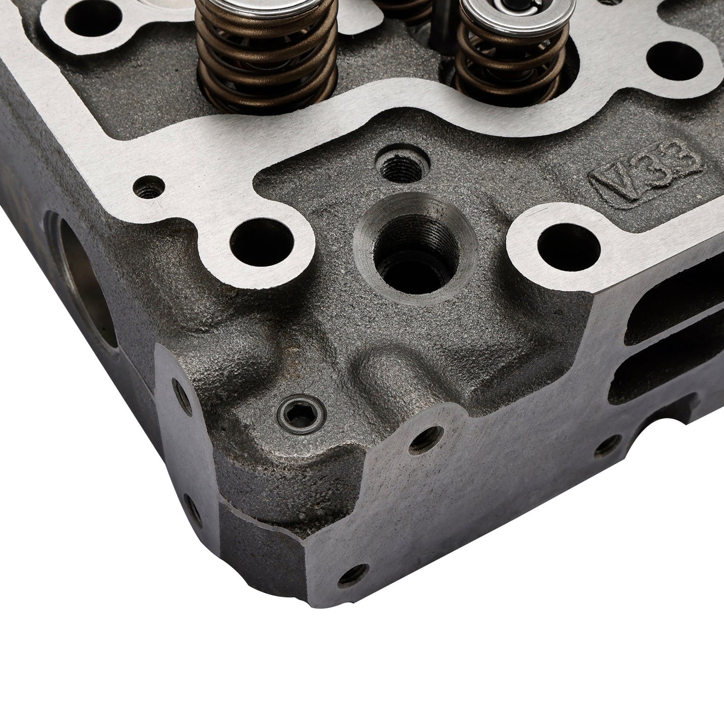 Complete Engine Cylinder Head with Valves for Kubota V3300 V3300-DI 12 Valve Engine