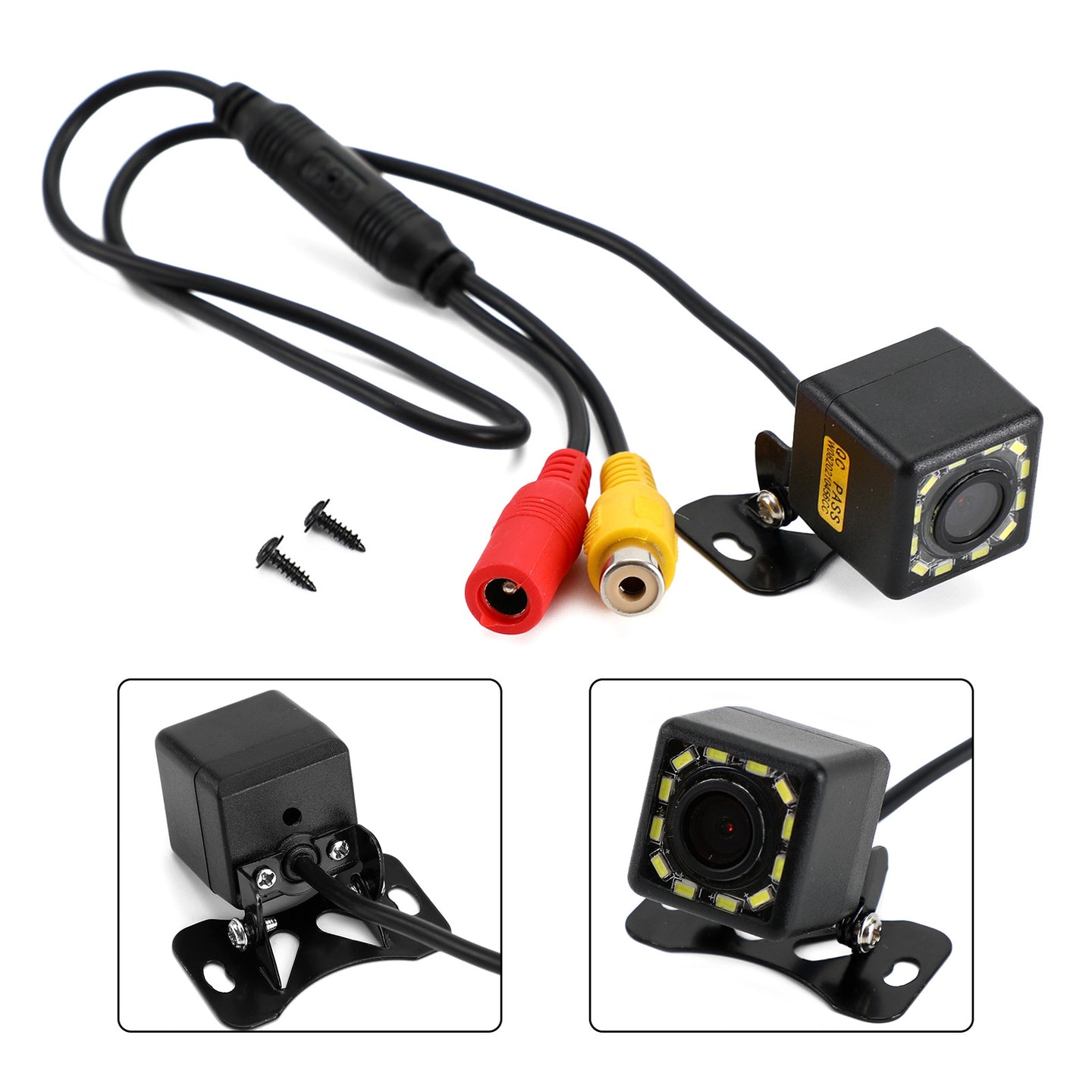 Wireless 12Led Dynamic Trajectory Parking Line Reverse Backup Camera Night View