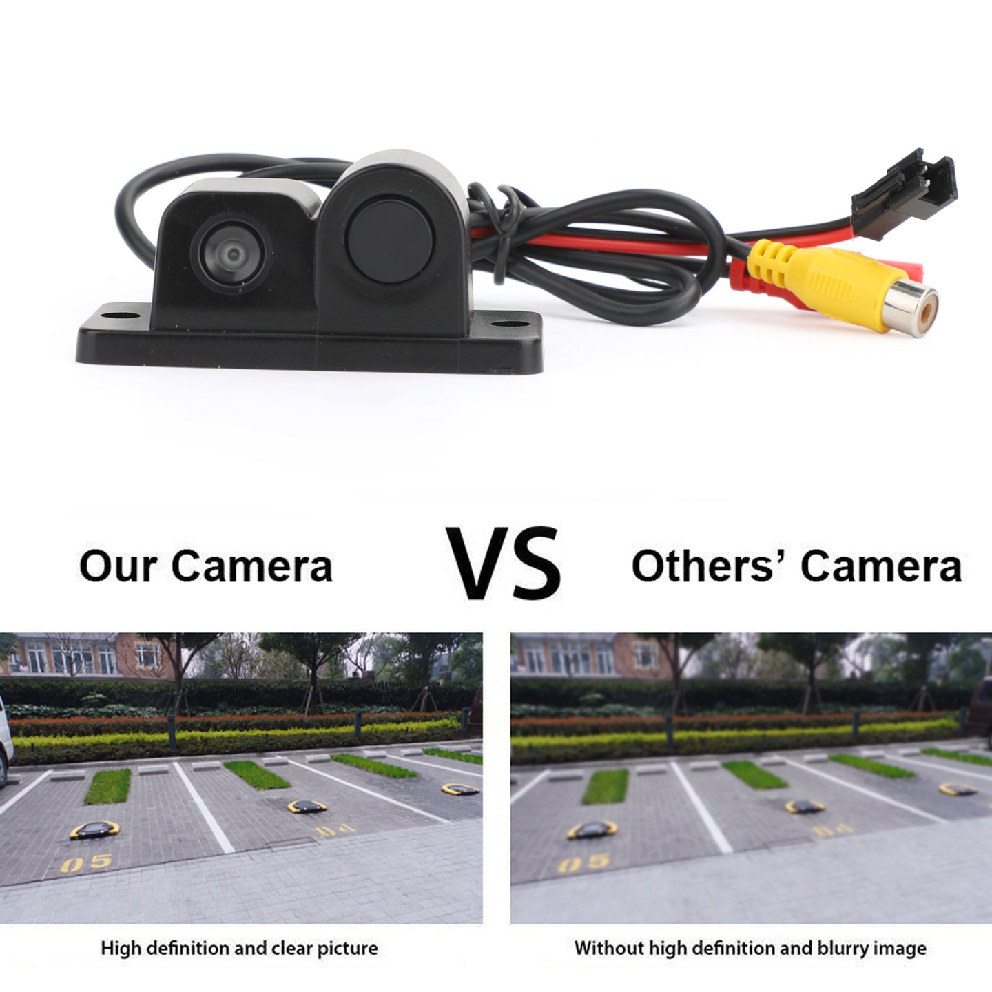 Sound Alarm + Parking Sensor Radar + Car Rear View Camera 3 in 1 Park System Kit