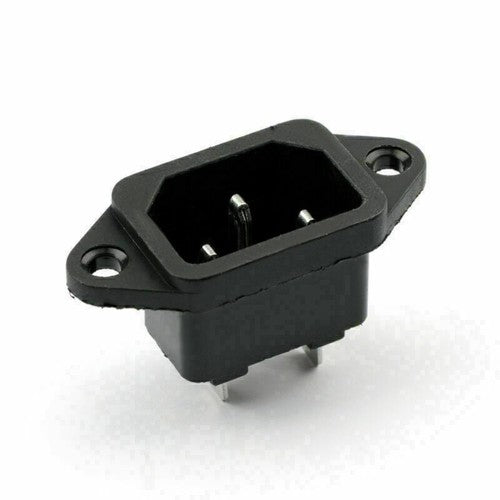 20PCS IEC320 C14 3 Pin Screw Mount Male Power Socket 10A 250V For Boat DIY UE