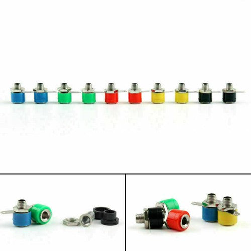 20 Pcs Banana Socket 4mm Jack To Banana Plug Test Equipment Connector