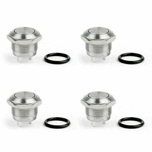 Mini 12mm 12V LED Stainless Steel Momentary Push Button Switch For Car/Boat/ US