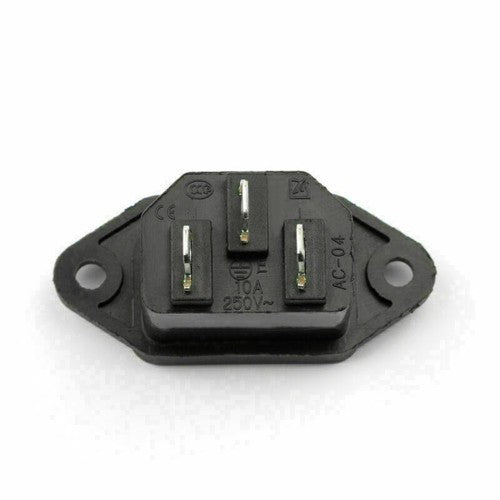 20PCS IEC320 C14 3 Pin Screw Mount Male Power Socket 10A 250V For Boat DIY UE
