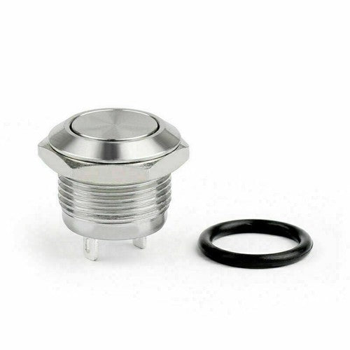Mini 12mm 12V LED Stainless Steel Momentary Push Button Switch For Car/Boat/ US