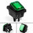 1℅ RLEIL RL2-102 Waterproof IP65 Car Rocker Switch 4Pin 125/250VAC Green P1