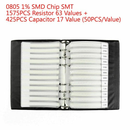 0201 0805 1206 0402 0603 1% SMD SMT Chip Resistor 170 Values Sample Book DIY UE