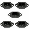 20PCS IEC320 C14 3 Pin Screw Mount Male Power Socket 10A 250V For Boat DIY UE