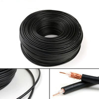 30m (98ft) RG58 RF Coaxial Cable Connector 50ohm Coax Transceiver Pigtail