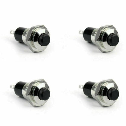 New Mini Push Button SPST Latching N/O OFF-ON Switch 10mm R/B Fit For Car/Boat
