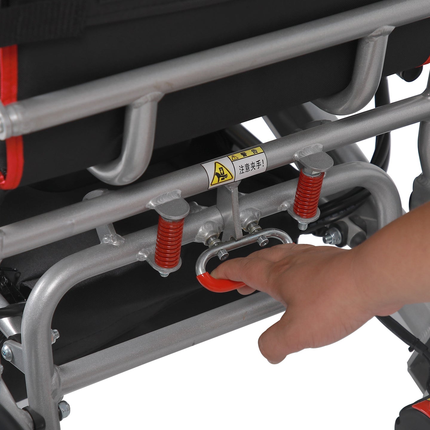 Lightweight 220 lbs All-Terrain Folding Electric Wheelchair, Airline Approved with 10 Mile Range for Adults & Seniors