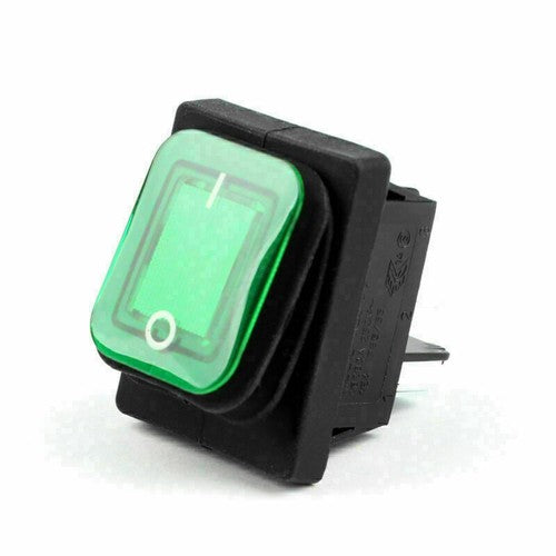 4Pcs RLEIL RL2-102 Waterproof IP65 Car Rocker Switch 4Pin 125/250VAC Green