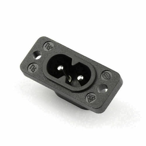 5x IEC320 C7 2 Pin FeMale Power Socket With Switch 2.5A 250V For Boat AC-20A UE