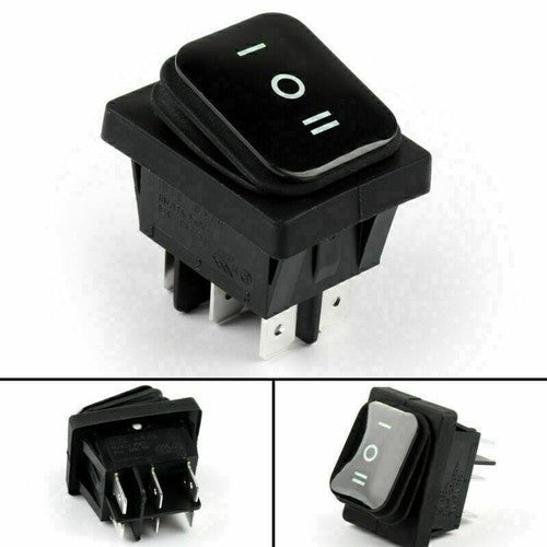 1x RLEIL RL2-203 Waterproof IP65 Car Rocker Switch 6Pin ON-Off-ON 125/250VAC US
