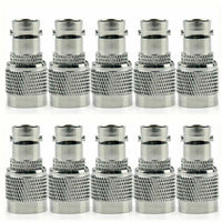 10Pcs Adapter BNC Female Jack To TNC Male Plug RF Connector Straight F/M   B5