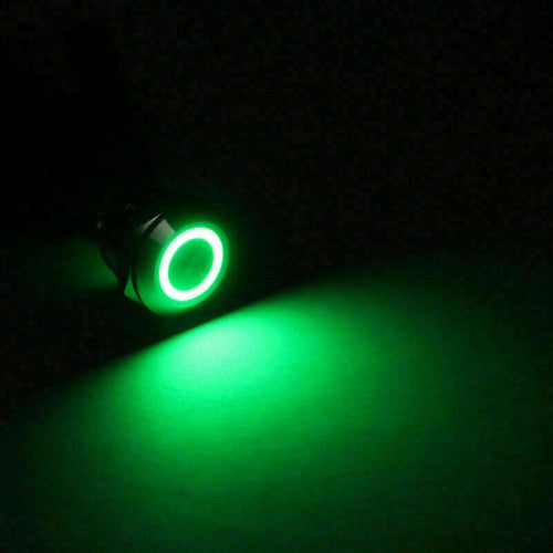 Mini 12mm 12V LED Stainless Steel Momentary Push Button Switch For Car/Boat/ US