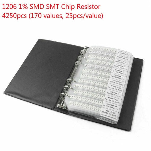 0201 0805 1206 0402 0603 1% SMD SMT Chip Resistor 170 Values Sample Book DIY UE