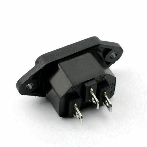 20PCS IEC320 C14 3 Pin Screw Mount Male Power Socket 10A 250V For Boat DIY UE