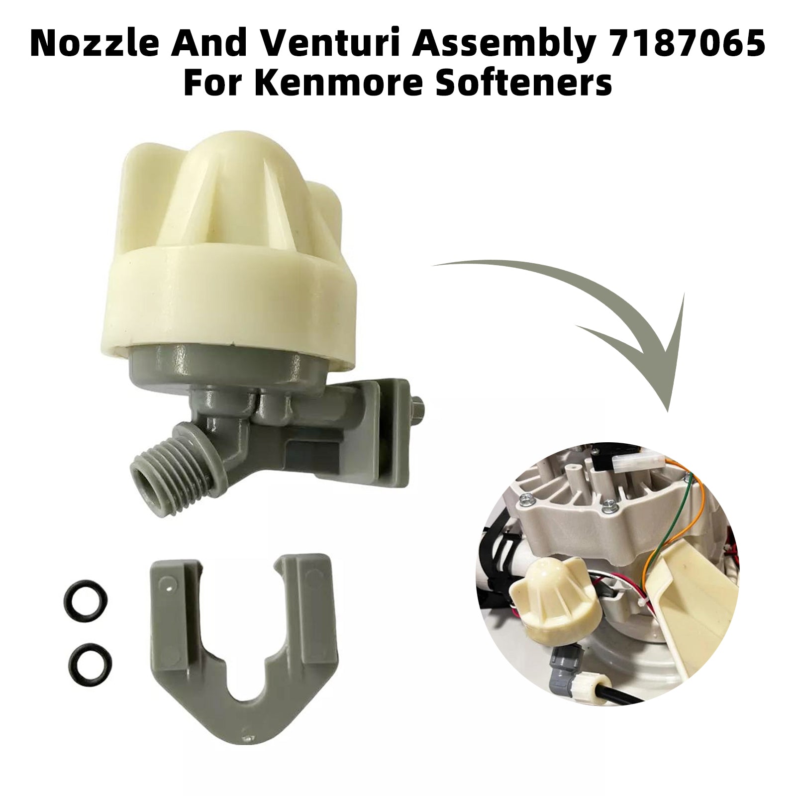 Nozzle And Venturi Assembly 7187065 For Kenmore Softeners