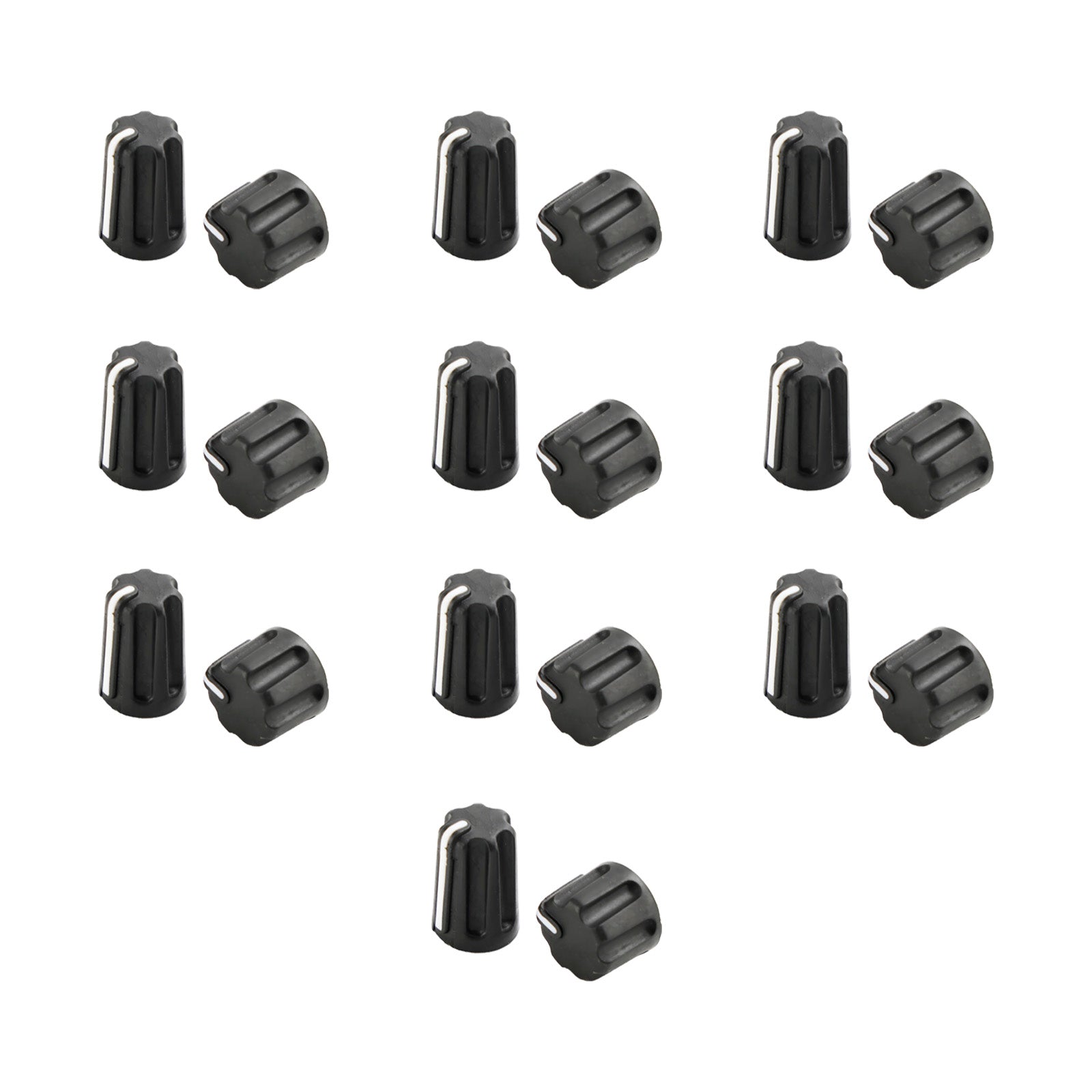 10Set Volume Control + Channel Selector Knob Cap For Motorola P6600 P6620 Radio