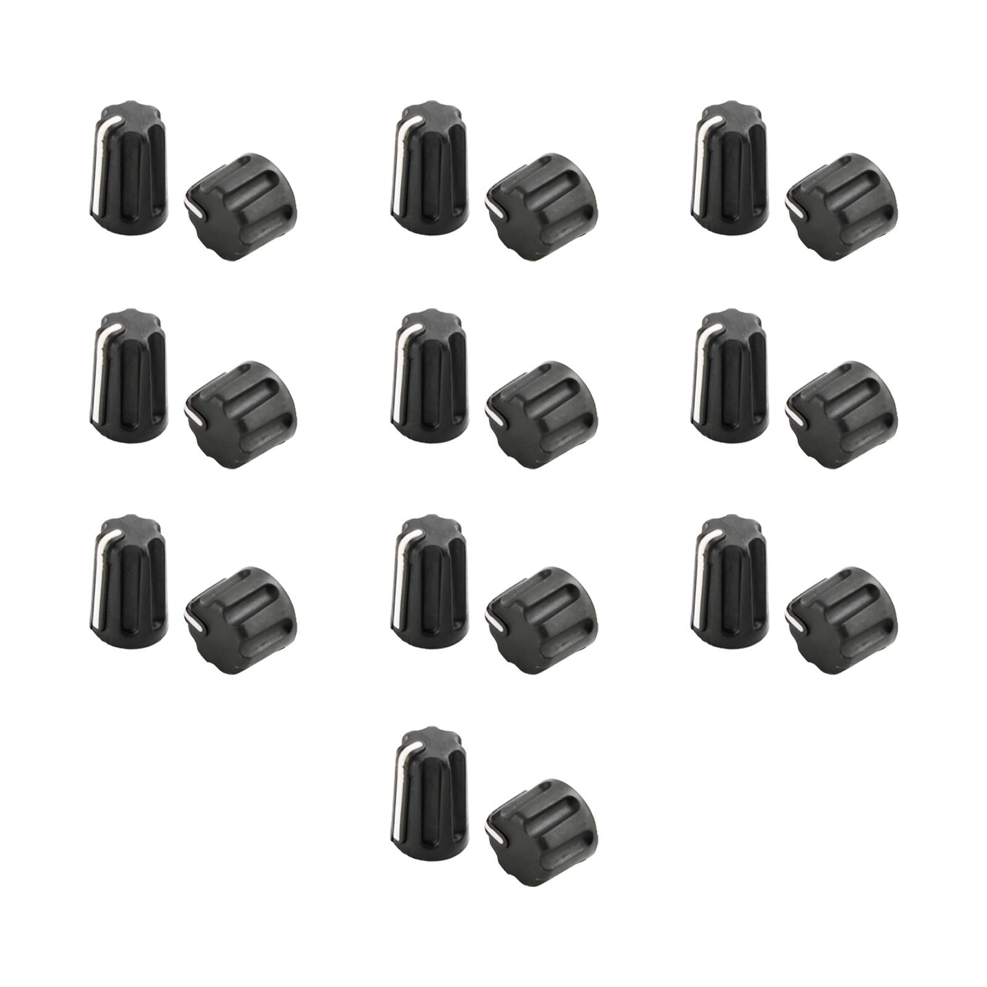 10Set Volume Control + Channel Selector Knob Cap For Motorola P6600 P6620 Radio