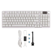 98-Key 2.4G Wireless Bluetooth Three-Mode Mechanical Keyboard RGB Hot-Swappable