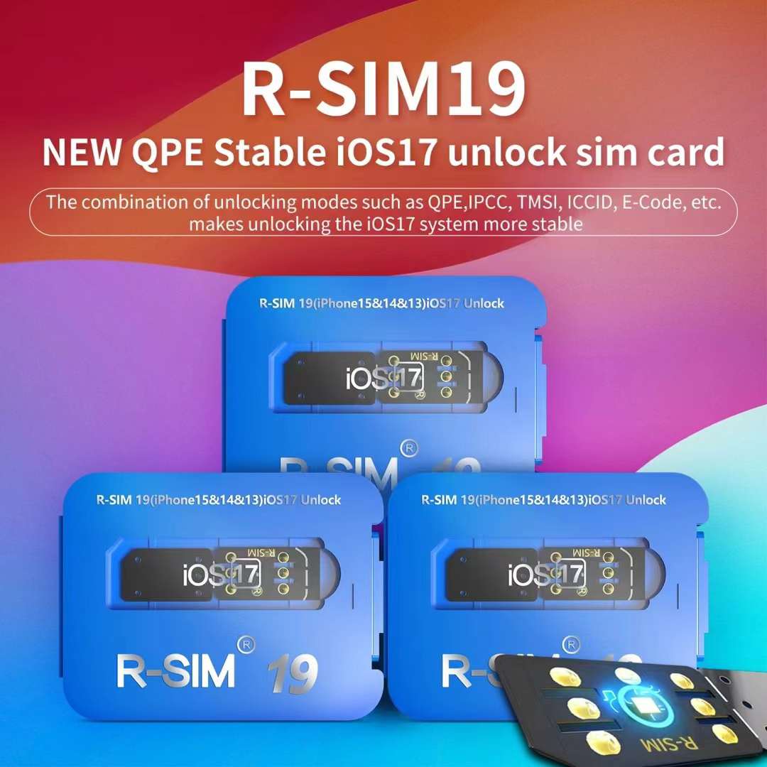 R-SIM 19 NEW QPE Stable IOS17 Unlock SIM Card for iPhone 15 14 Pro MAX 13 Pro 12 (Copy)