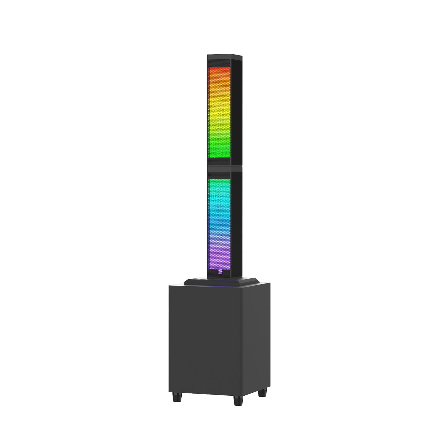 2.1 Channel Bluetooth Speaker System for Home Theater, Detachable Sound Tower with 4" Subwoofer, RGB Lights & Remote for TV, Gaming, Karaoke