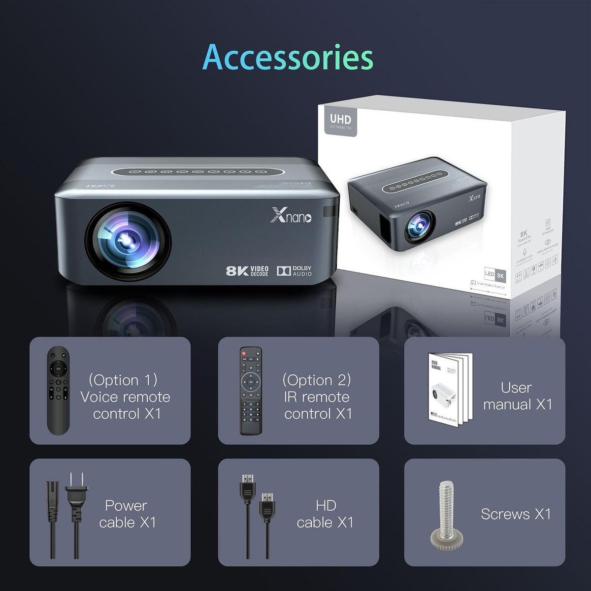 Smart Wireless Multi-Mode Remote Projector