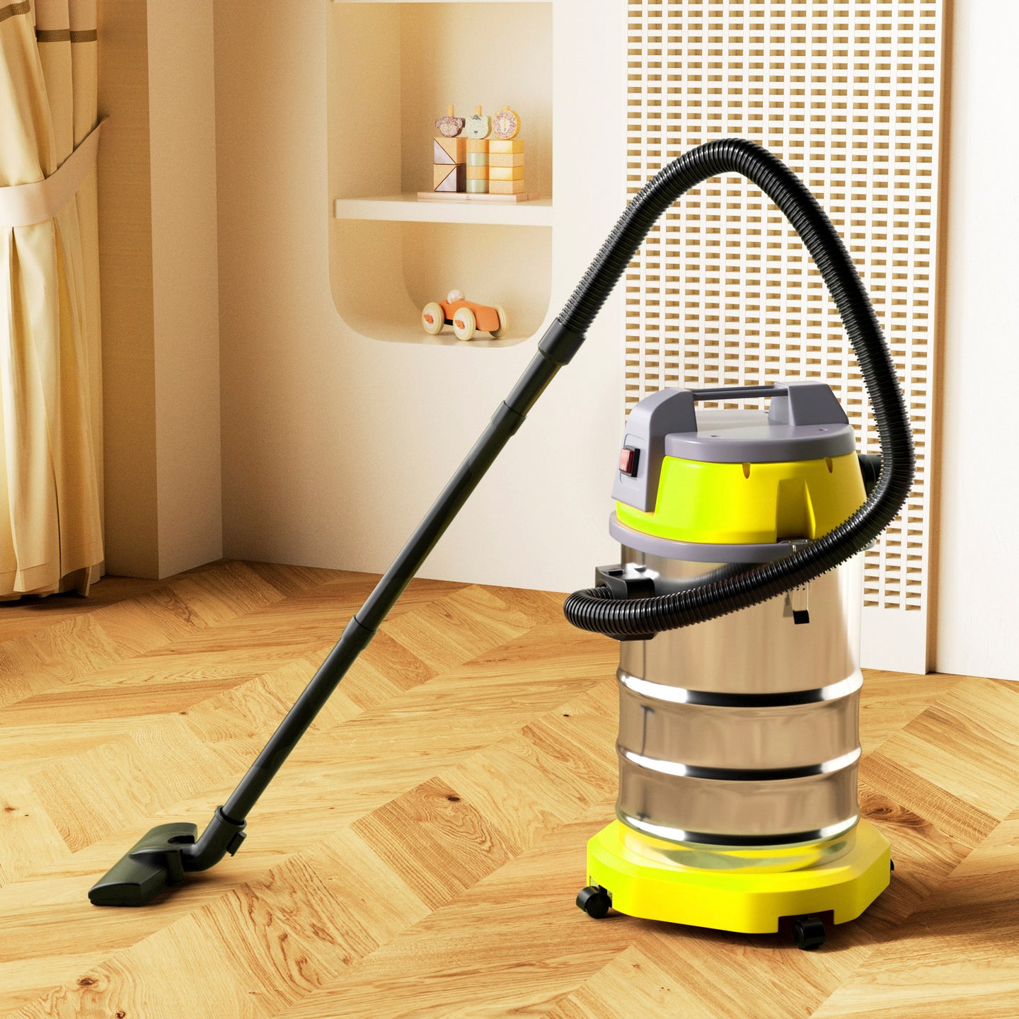 10 Gallon Wet & Dry Vacuum Cleaner – 3200W 8HP Stainless Steel Shop Vacuum, Blower Function