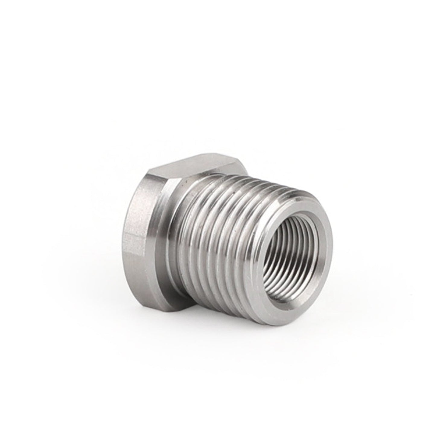 1/2-28 to 3/4-16 Threaded Oil Filter Adapter Stainless Steel