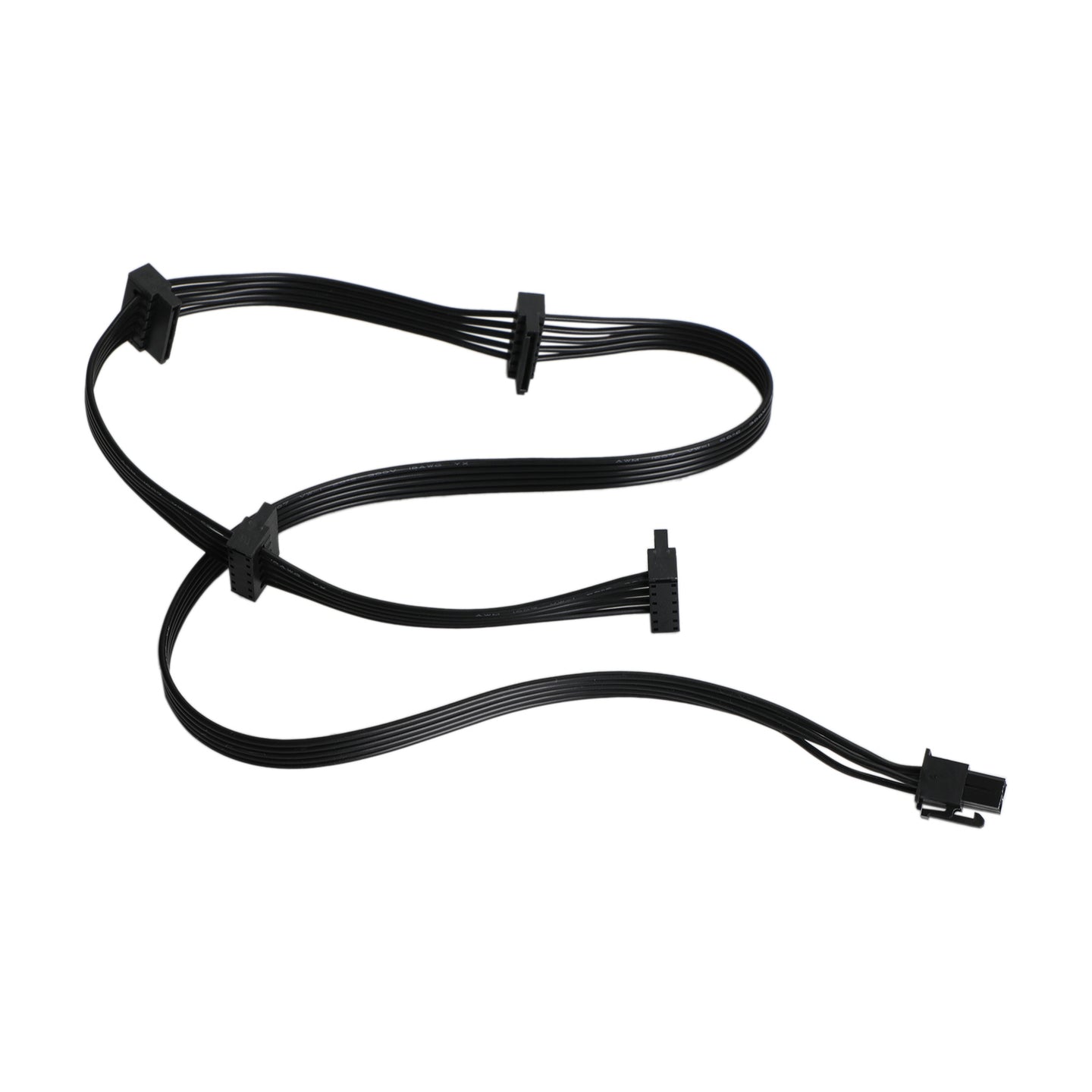 1 PC Cable PCIe GPU 6 Pin to 4 SATA Power Cable PSU fit for Corsair RM1000X