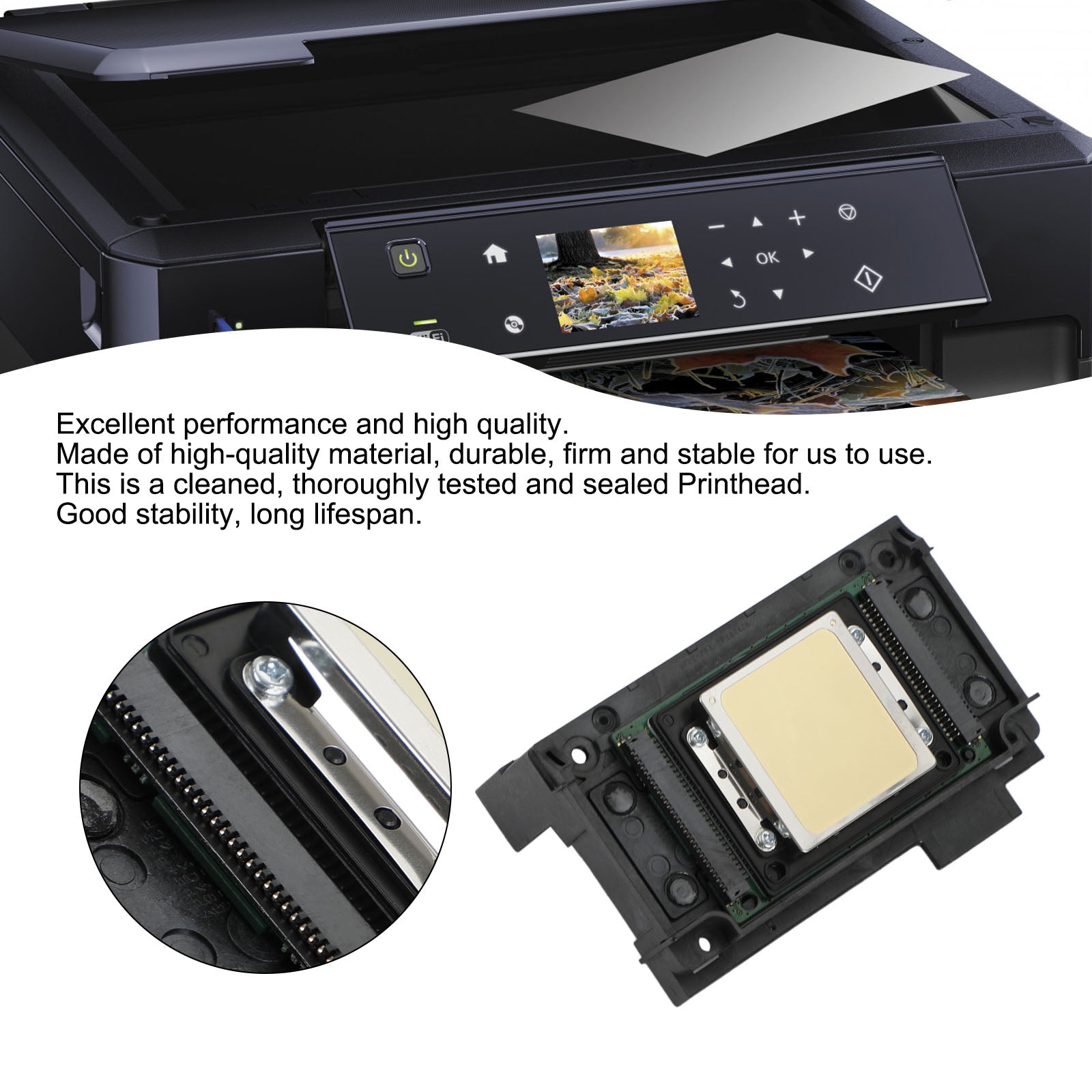 PRINTHEAD Fit for E pson WF3641 XP600/XP601/XP950/XP820 FA09050 Full Colors