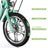 Electric Bike, 400W Folding Trike Ebike, 3 Wheel Electric Bicycle, Up to 34 Miles, 16 Tire Tricycle for Adults, Green