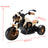 3 Wheel Kids Ride On Motorcycle Electric Dual Drive Toy Car With LED Light Brown