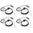 4PCS Adjustable Tactical Throat Mic Headset For Walkie Talkie 7.1mm Plug PTT