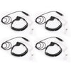 4PCS Adjustable Tactical Throat Mic Headset For Walkie Talkie 7.1mm Plug PTT