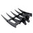 Mini Excavator Rake Attachment for 25mm Pins, 90mm Centers & 90mm Span, for Land Clearing & Root Removal