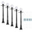 5pcs LCX04 Model Railway Lamppost lamps Street Lights O Scale LEDs