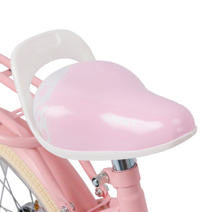 16"/18" Child Bicycle Girls Bike with auxiliary wheels & Rack & Basket