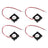 4x Brushless DC Cooling Blower Fan 5V 0.12A 2507S 25x25x7mm Sleeve 2 Pin Wire