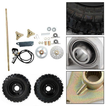 29" Rear Axle Assembly with Complete Wheel Hub Kit – Replacement for Go Kart, Quad, Trike & Drift Bikes