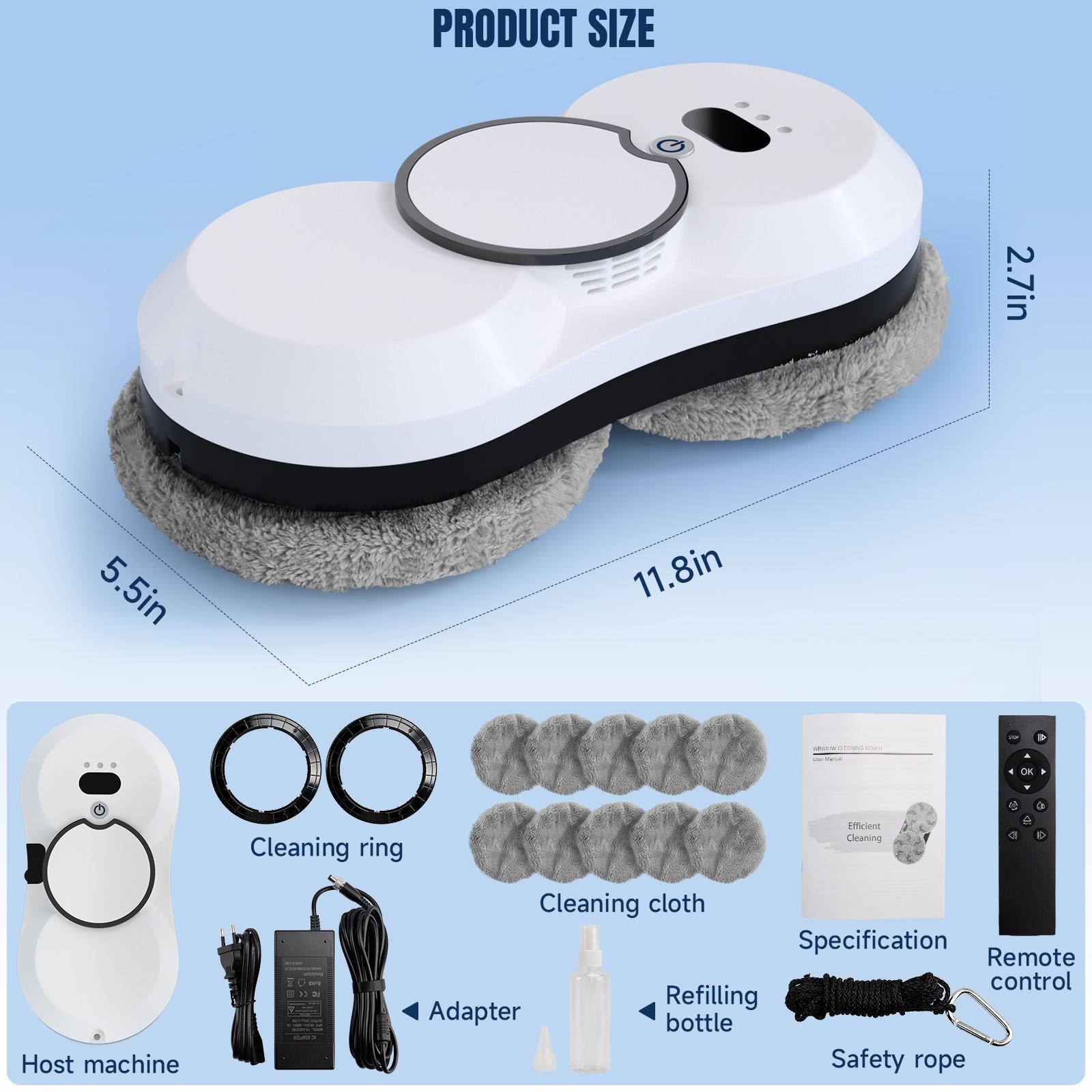 Hands-Free Smart Window Cleaning Robot