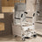 Hydraulic Patient Transfer Chair Bed with Commode for Elderly