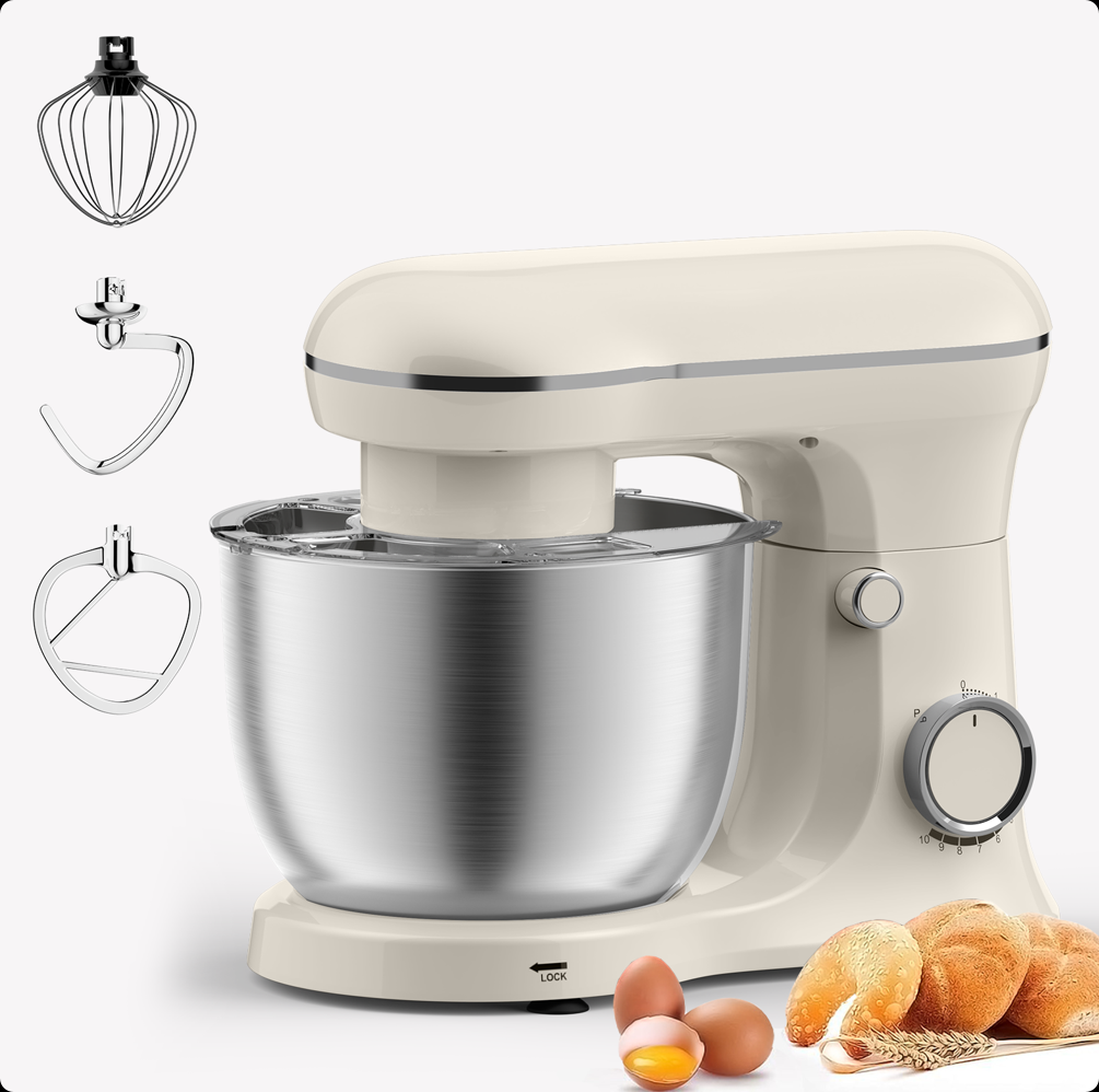 7.4QT Electric Stand Mixer & Dough Maker with Ferment Function (10-Speed)