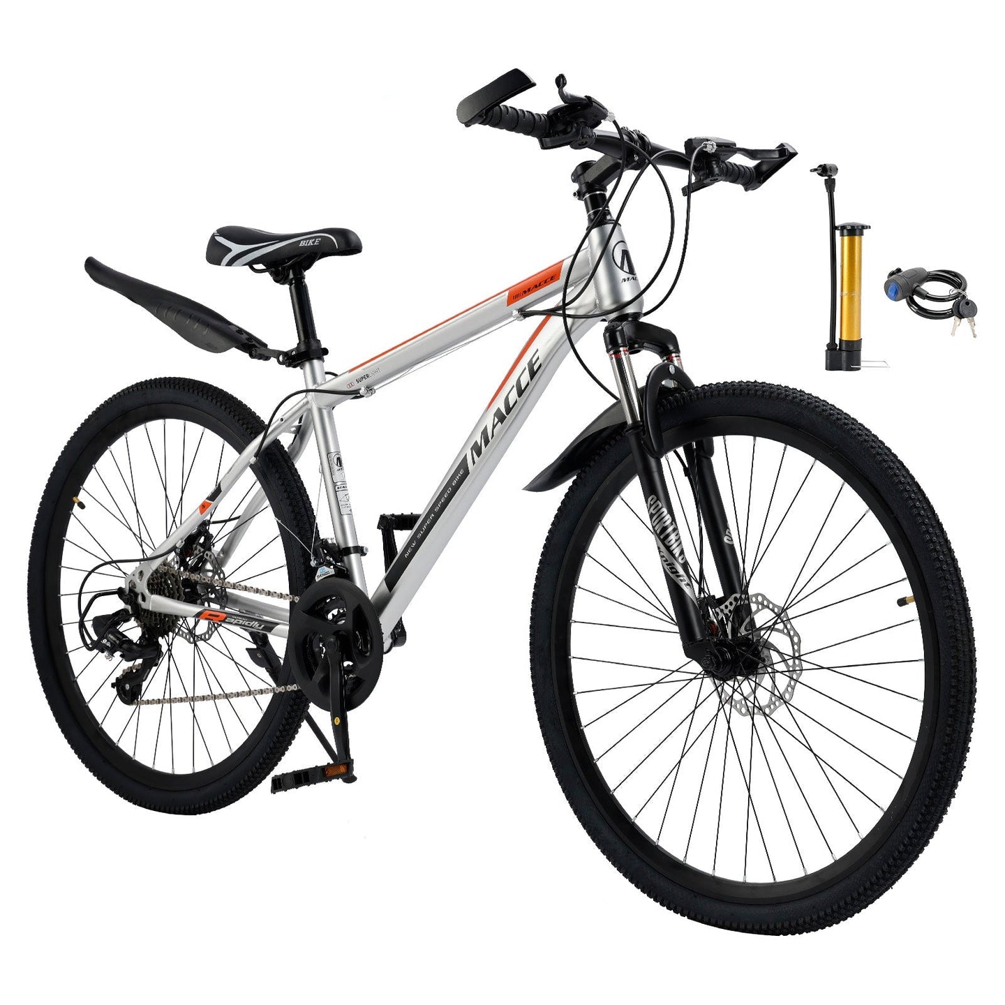 Mountain Bike MTB 27.5 Inch for Men Women, 27-Speed Dual Suspension