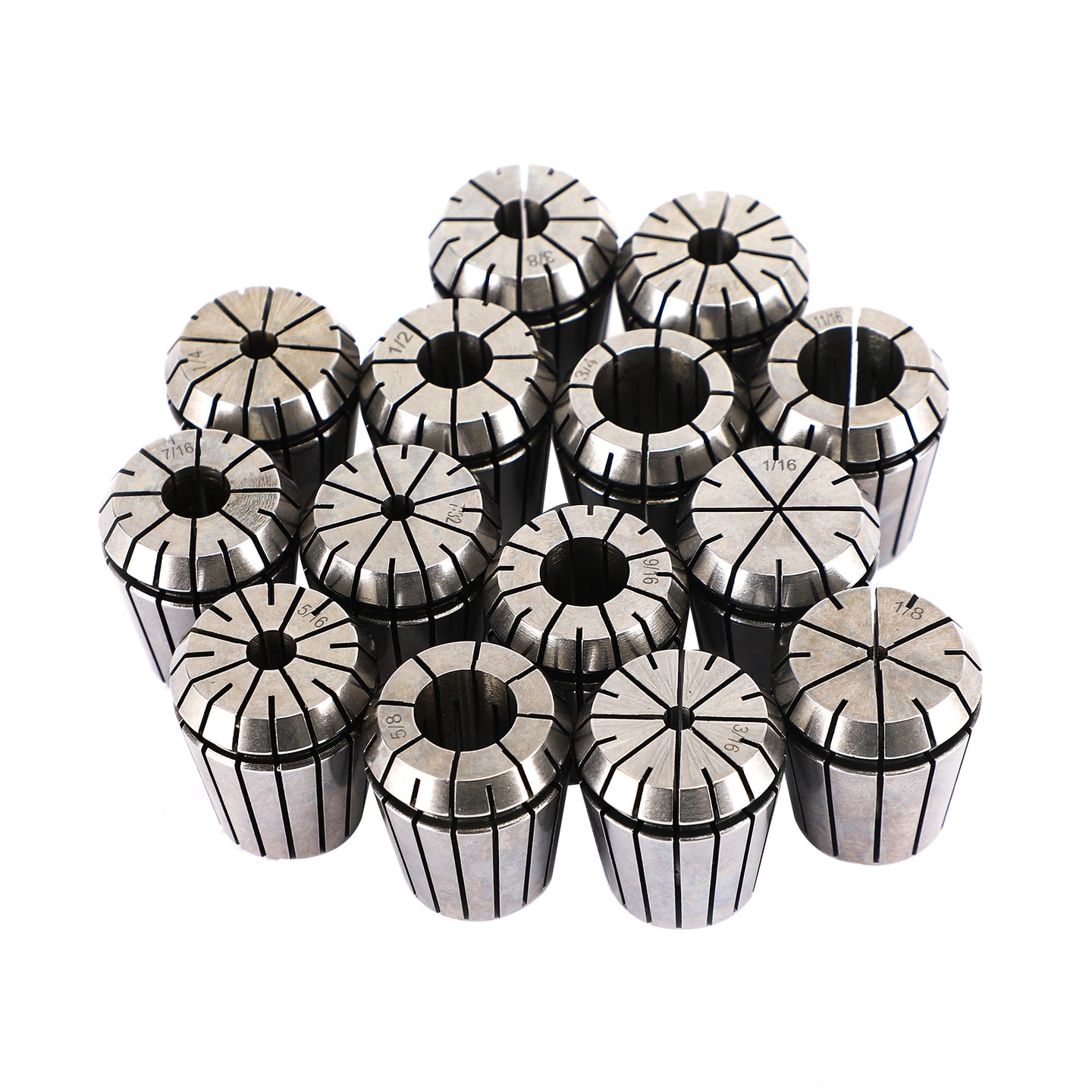 14Pcs ER32 Spring Collet 1/16-3/4" For CNC Milling Lathe Tool Engraving Machine