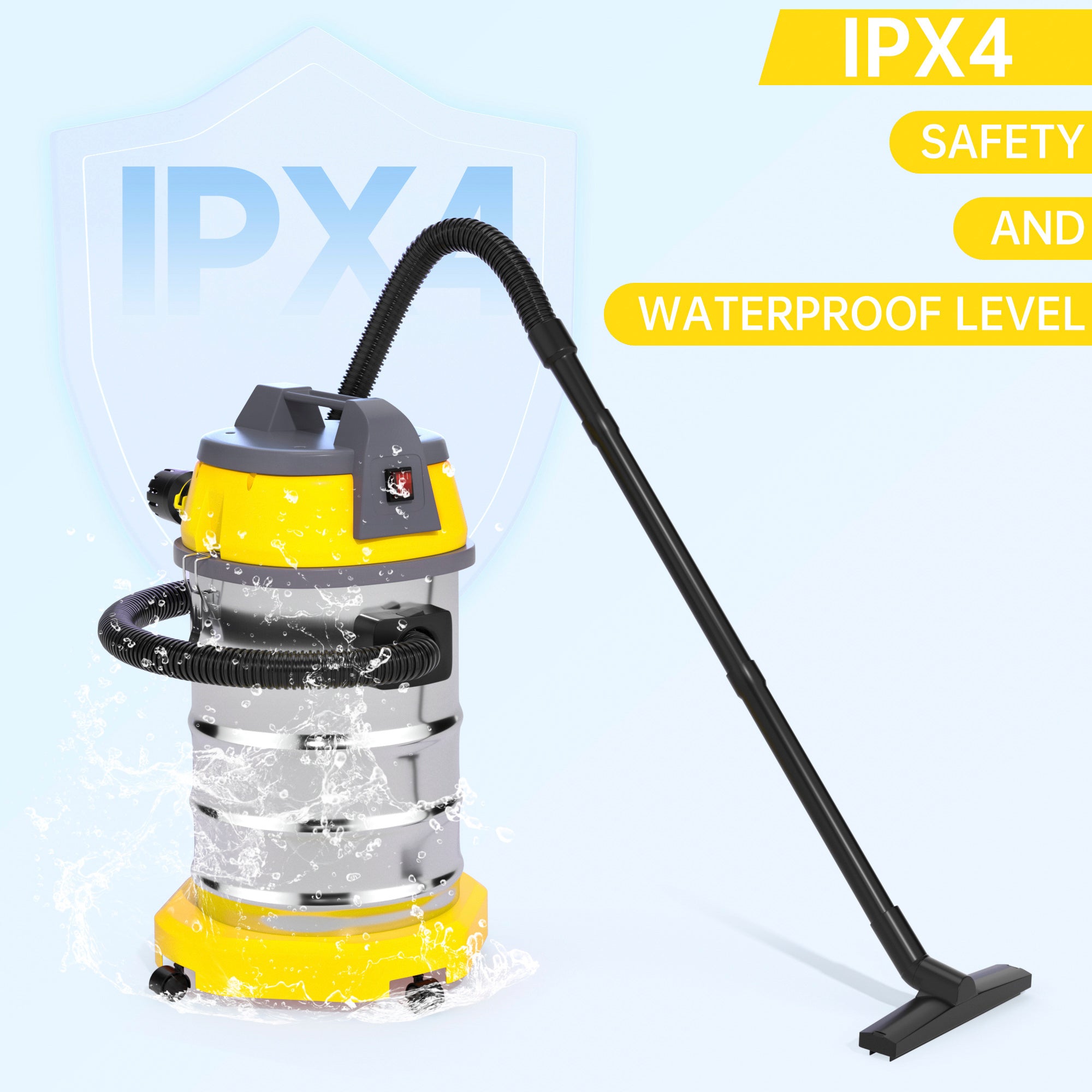 10 Gallon Wet & Dry Vacuum Cleaner – 3200W 8HP Stainless Steel Shop Vacuum, Blower Function