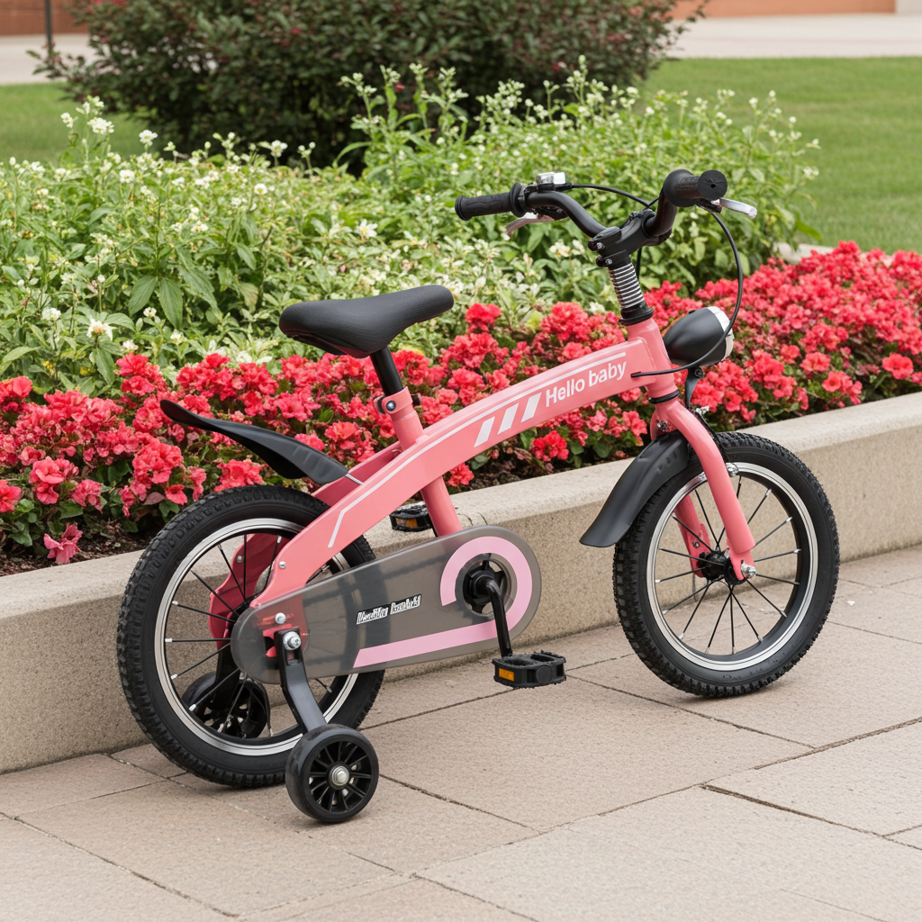 16" Kids Bike, Led Headlight, Training Wheels, Ages 4-8 (Copy)